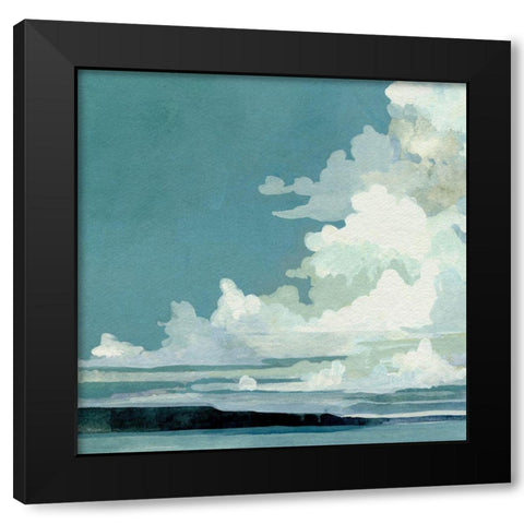 Cloud Coverage I Black Modern Wood Framed Art Print with Double Matting by Caroline, Emma