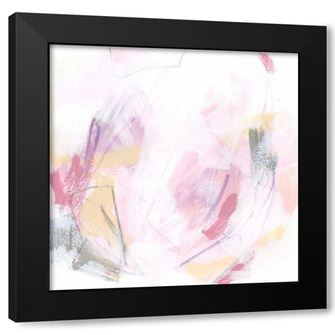 Rose Static III Black Modern Wood Framed Art Print by Vess, June Erica