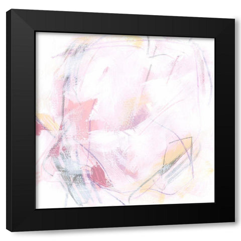 Rose Static IV Black Modern Wood Framed Art Print by Vess, June Erica