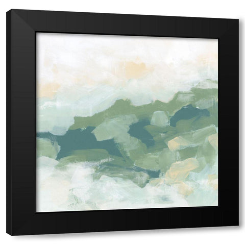 Greenfield Fog II Black Modern Wood Framed Art Print by Vess, June Erica