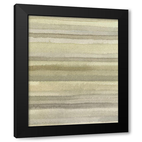 Lines in Neutral I Black Modern Wood Framed Art Print by Caroline, Emma