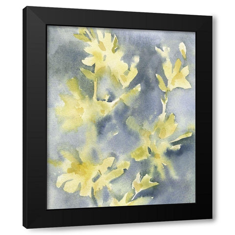 Forsythia Blooms II Black Modern Wood Framed Art Print by Caroline, Emma