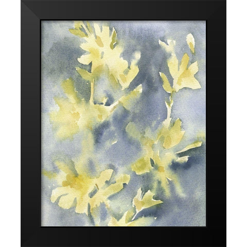 Forsythia Blooms II Black Modern Wood Framed Art Print by Caroline, Emma