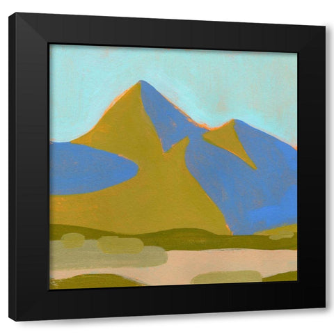 High California Hills I Black Modern Wood Framed Art Print with Double Matting by Green, Jacob