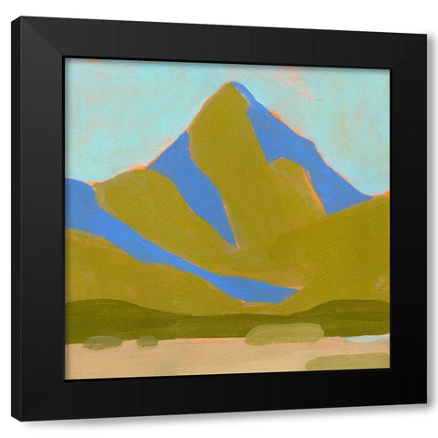 High California Hills II Black Modern Wood Framed Art Print by Green, Jacob