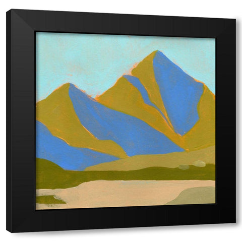 High California Hills III Black Modern Wood Framed Art Print by Green, Jacob