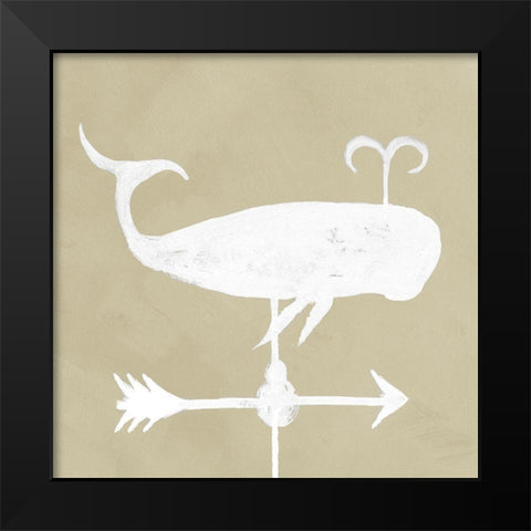 Weathervane III Black Modern Wood Framed Art Print by Green, Jacob