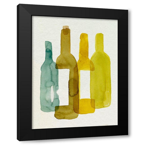 Bottle Collector IV Black Modern Wood Framed Art Print by Green, Jacob