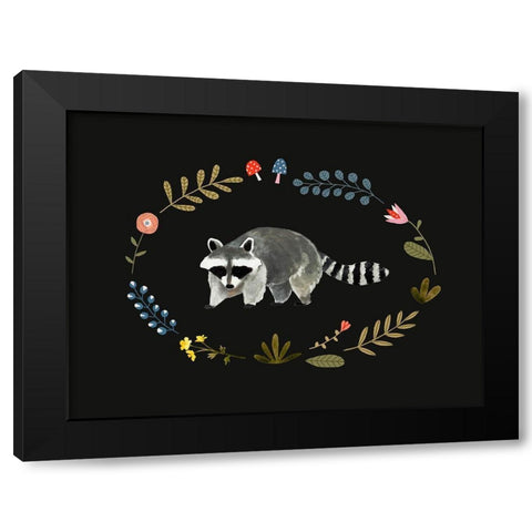 Critter And Foliage IV Black Modern Wood Framed Art Print with Double Matting by Barnes, Victoria