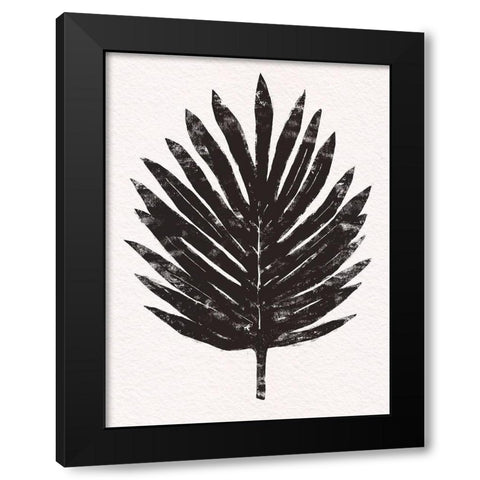 Pressed Tropical Leaf IV Black Modern Wood Framed Art Print by Warren, Annie