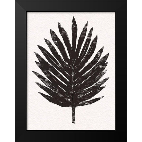 Pressed Tropical Leaf IV Black Modern Wood Framed Art Print by Warren, Annie