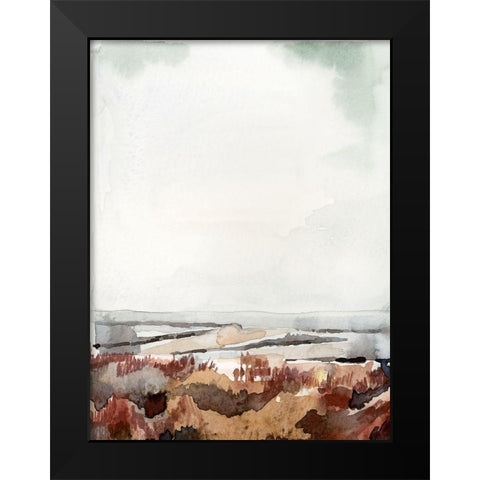 Coastal Inlet Study I Black Modern Wood Framed Art Print by Parker, Jennifer Paxton