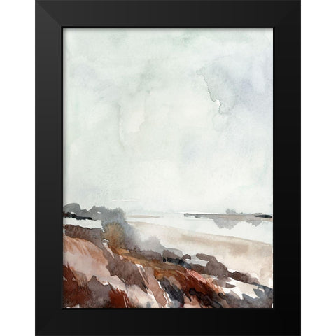 Coastal Inlet Study II Black Modern Wood Framed Art Print by Parker, Jennifer Paxton