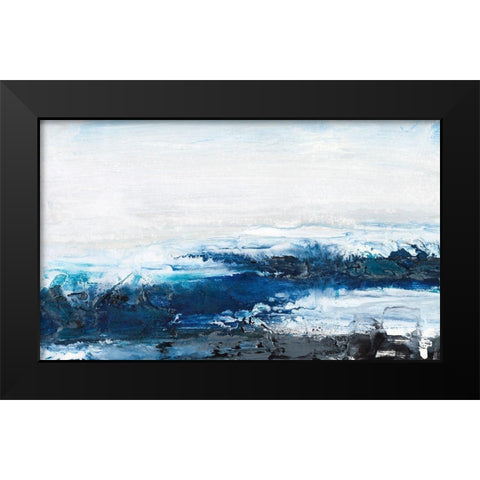 Mysterious Sea I Black Modern Wood Framed Art Print by Bramma, Lila