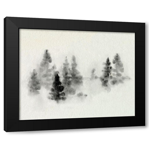 Inked Pine Forest III Black Modern Wood Framed Art Print by Caroline, Emma
