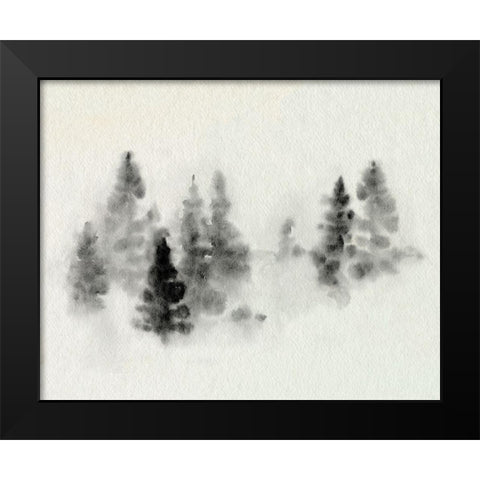 Inked Pine Forest III Black Modern Wood Framed Art Print by Caroline, Emma