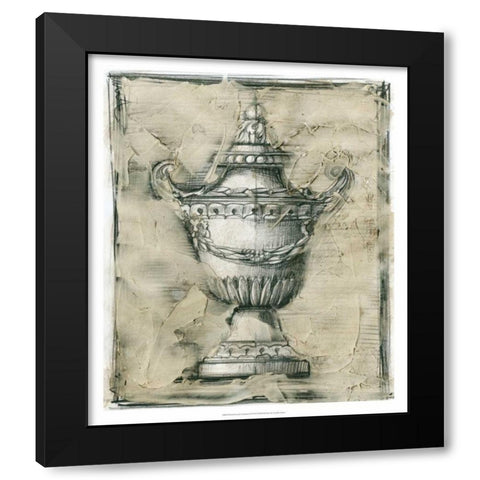 Printed Decorative Ornament IV Black Modern Wood Framed Art Print by Harper, Ethan