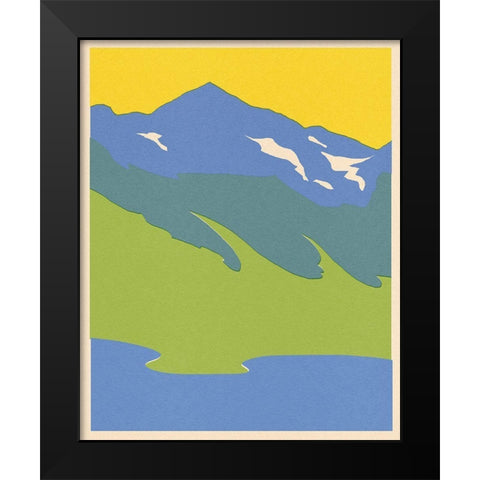 Bright Glacial Lake I Black Modern Wood Framed Art Print by Green, Jacob