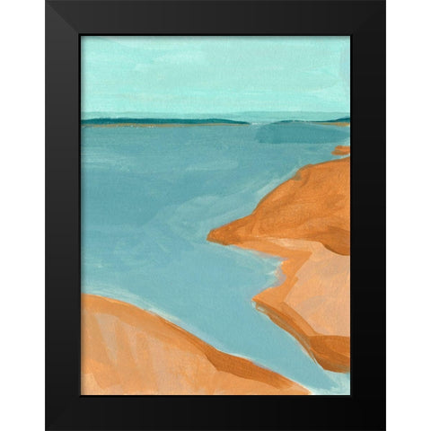 Out on the Sandbar I Black Modern Wood Framed Art Print by Green, Jacob