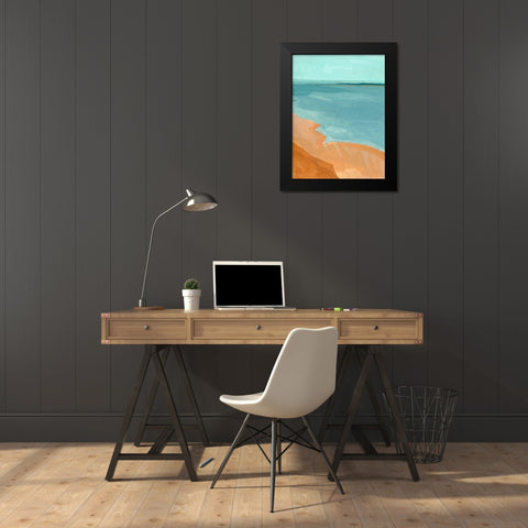 Out on the Sandbar II Black Modern Wood Framed Art Print by Green, Jacob