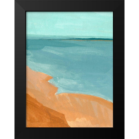 Out on the Sandbar II Black Modern Wood Framed Art Print by Green, Jacob