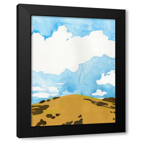 Summer Knoll I Black Modern Wood Framed Art Print with Double Matting by Green, Jacob