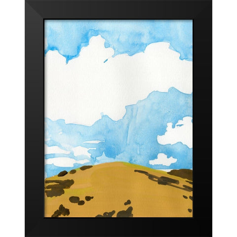 Summer Knoll I Black Modern Wood Framed Art Print by Green, Jacob