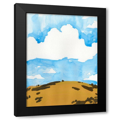 Summer Knoll II Black Modern Wood Framed Art Print by Green, Jacob