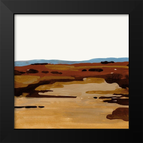 Red Desert I Black Modern Wood Framed Art Print by Green, Jacob