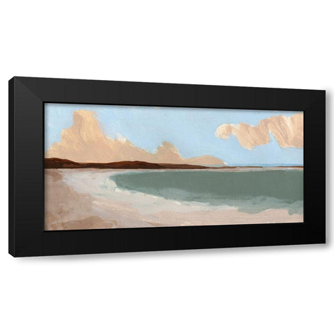 Long Shore I Black Modern Wood Framed Art Print with Double Matting by Green, Jacob