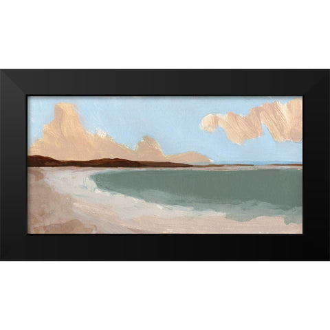 Long Shore I Black Modern Wood Framed Art Print by Green, Jacob