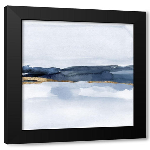 Bluish Haze I Black Modern Wood Framed Art Print by Green, Jacob