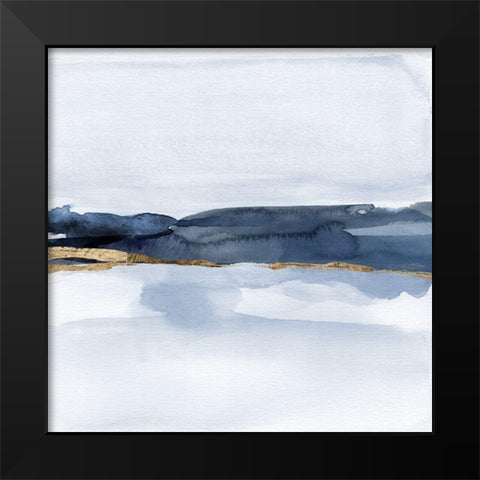 Bluish Haze I Black Modern Wood Framed Art Print by Green, Jacob