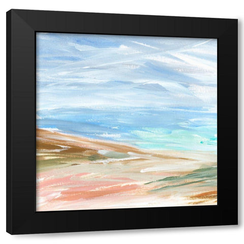 Sand Strokes II Black Modern Wood Framed Art Print with Double Matting by Warren, Annie