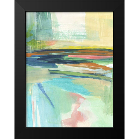 Radiant Horizon II Black Modern Wood Framed Art Print by Warren, Annie