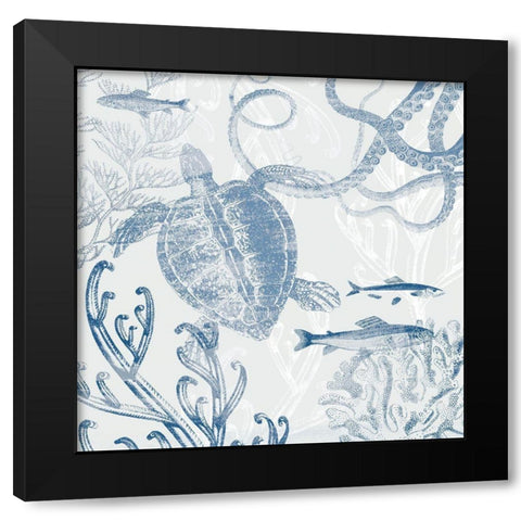 Seabed Scene II Black Modern Wood Framed Art Print with Double Matting by Barnes, Victoria