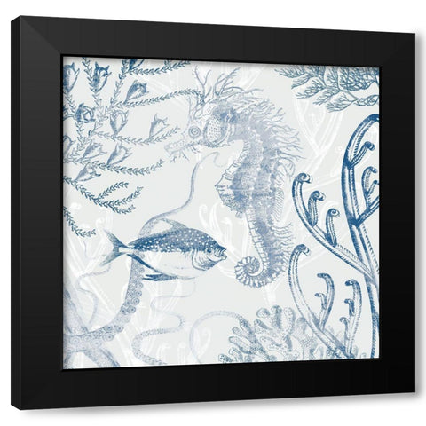 Seabed Scene III Black Modern Wood Framed Art Print with Double Matting by Barnes, Victoria