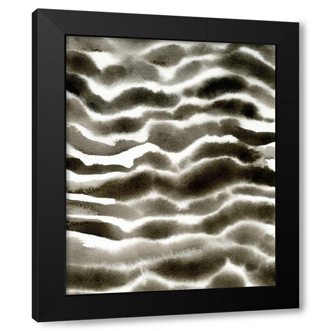 Jungle Stripe I Black Modern Wood Framed Art Print by Caroline, Emma