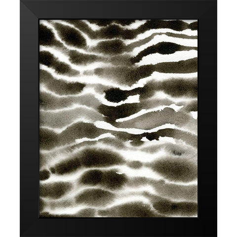 Jungle Stripe II Black Modern Wood Framed Art Print by Caroline, Emma