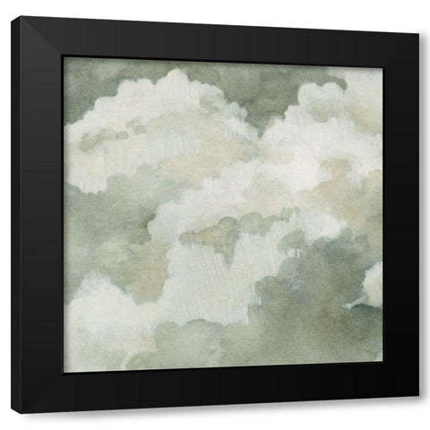 Quiet Clouds II Black Modern Wood Framed Art Print with Double Matting by Caroline, Emma