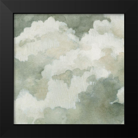Quiet Clouds II Black Modern Wood Framed Art Print by Caroline, Emma