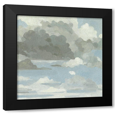 Cloud Canvas I Black Modern Wood Framed Art Print with Double Matting by Caroline, Emma