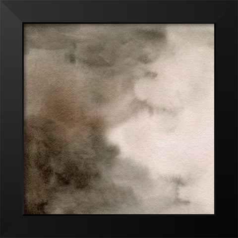 Waft II Black Modern Wood Framed Art Print by Caroline, Emma