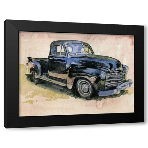 Antique Pickup II Black Modern Wood Framed Art Print with Double Matting by Parker, Jennifer Paxton