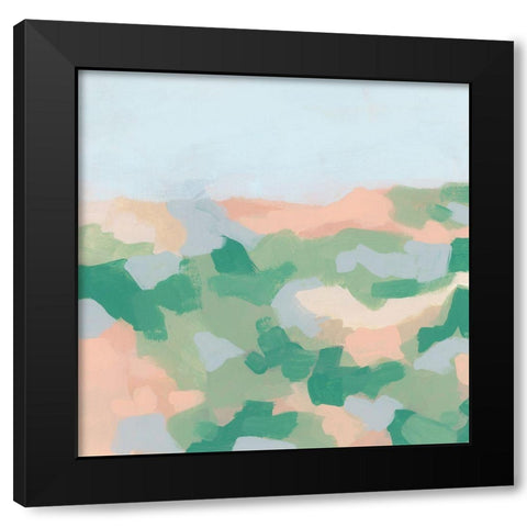 Dappled Valley II Black Modern Wood Framed Art Print with Double Matting by Vess, June Erica