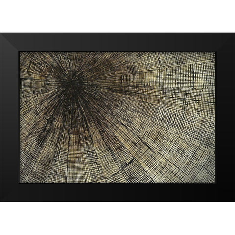 Enmeshed Black Modern Wood Framed Art Print by Taylor, Kari