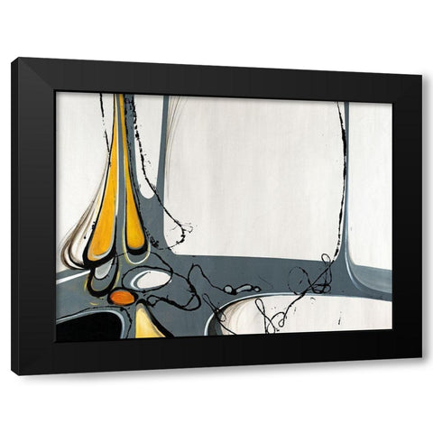 Jute Black Modern Wood Framed Art Print by Edmunds, Sydney