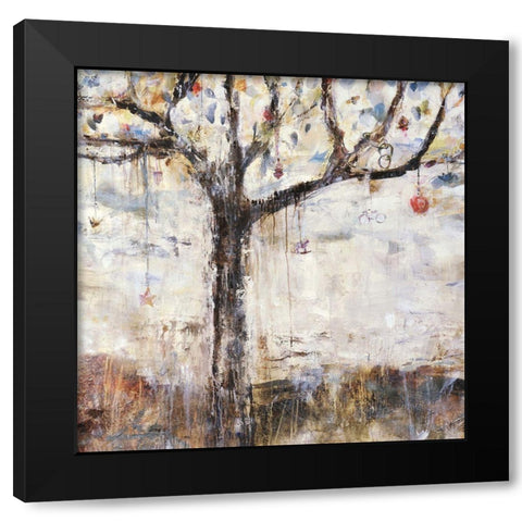 The Charming Tree Black Modern Wood Framed Art Print by Maas, Jodi