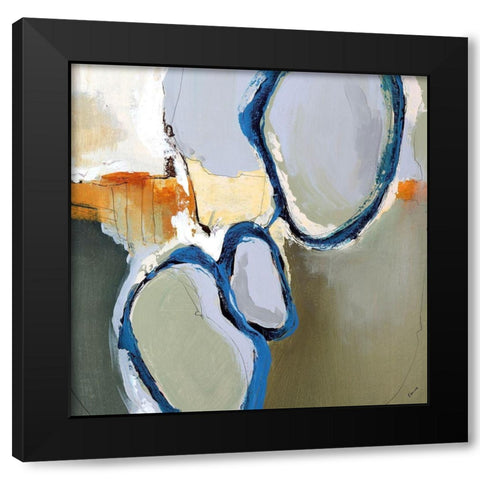 True Match II Black Modern Wood Framed Art Print with Double Matting by Edmunds, Sydney
