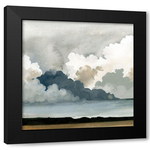 Western Storm I Black Modern Wood Framed Art Print with Double Matting by Caroline, Emma